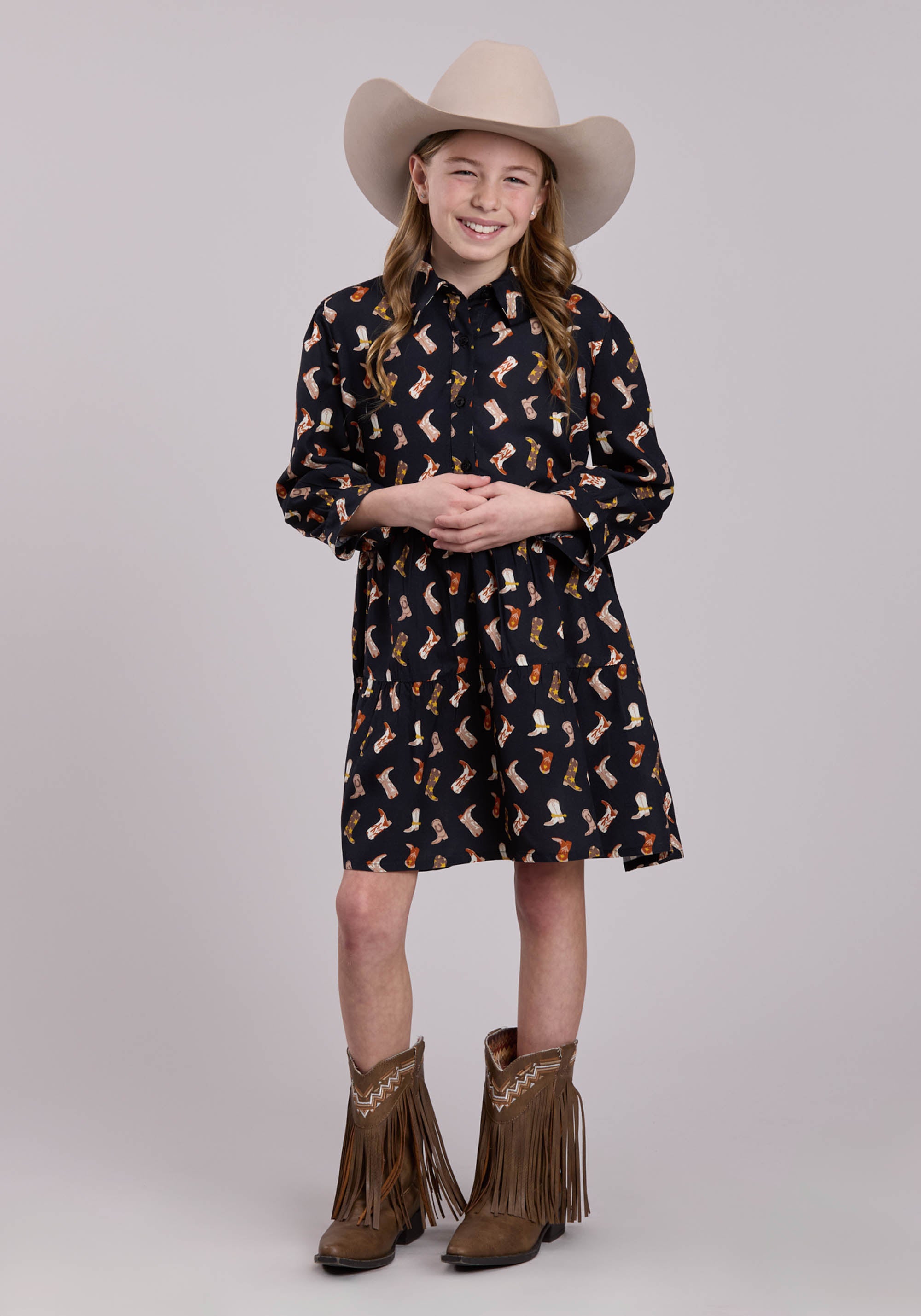 short western dress patterns UNCUT: Authentic Patterns 233, Misses' Western Dress Pattern, Square Dance Dress, Country Western Pattern, Flared Dance Pattern, Size 14ff6