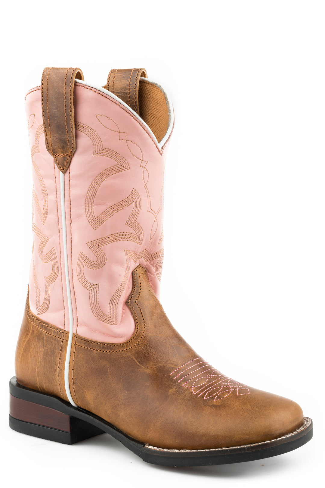 LITTLE GIRLS TAN BURNISHED LEATHER