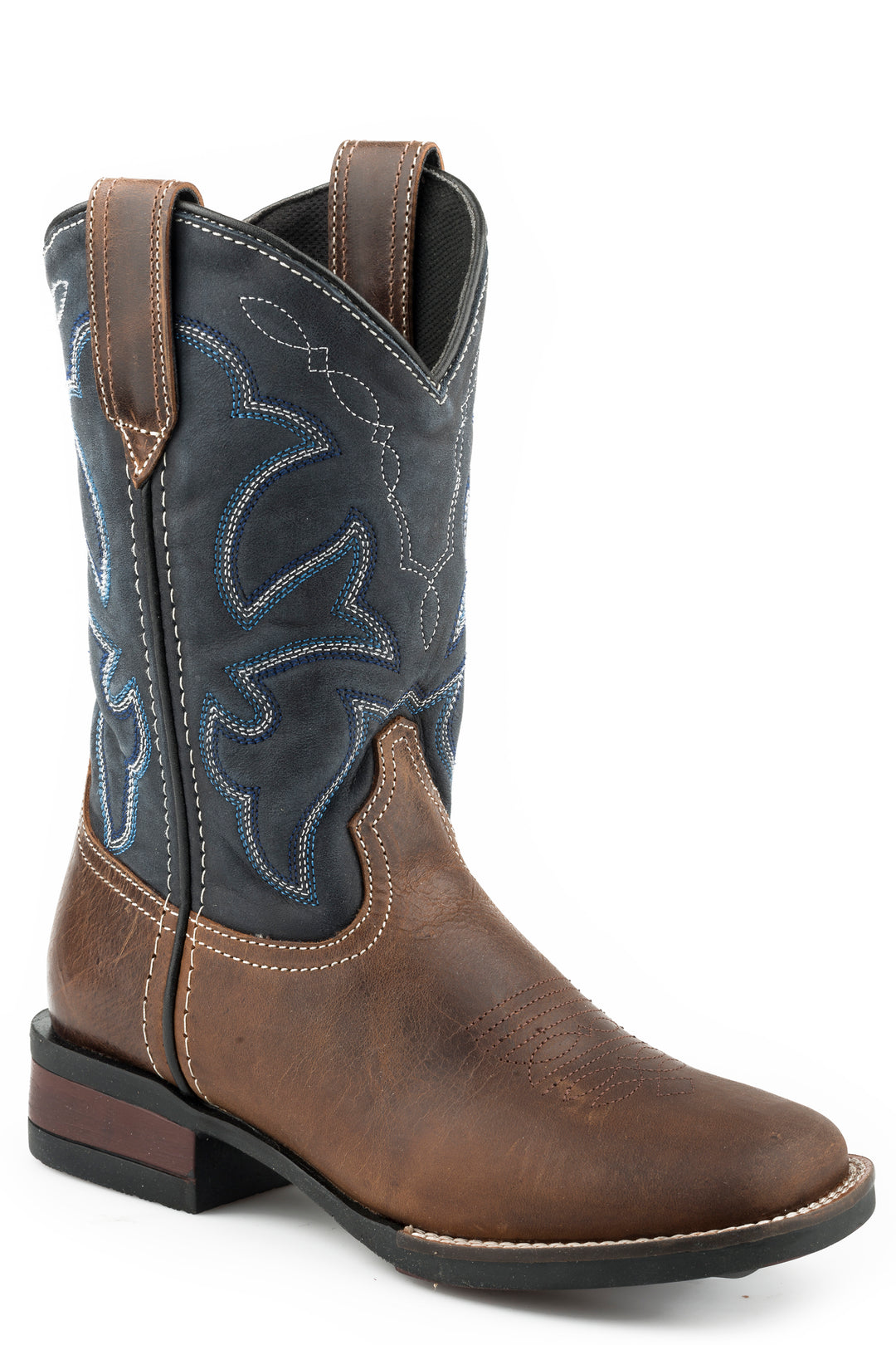 LITTLE BOYS BROWN BURNISHED LEATHER