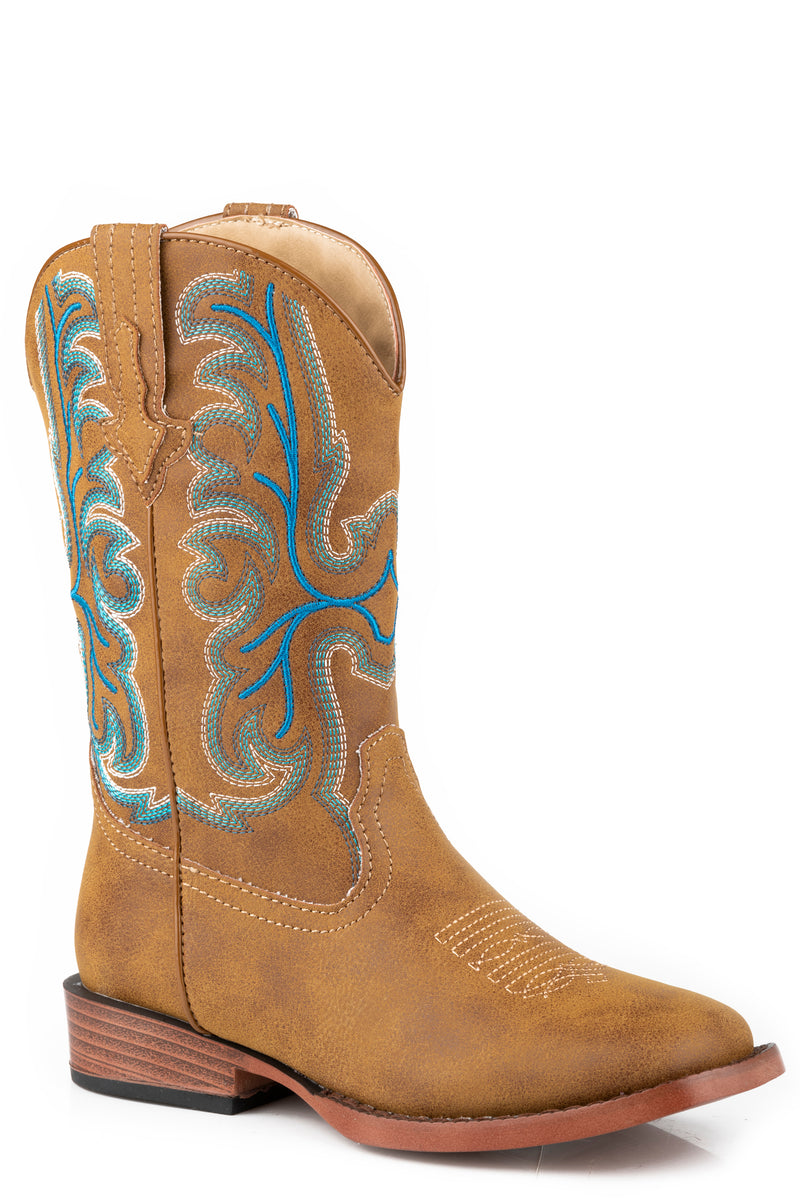 LITTLE BOYS TAN FAUX LEATHER ALL OVER Roper Apparel & Footwear