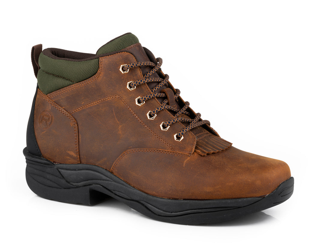 MENS BROWN OILED LEATHER