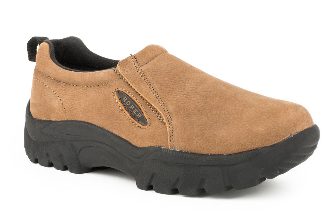 MENS PERFORMANCE SLIP ON TIMELESS BASIC TAN LEATHERS