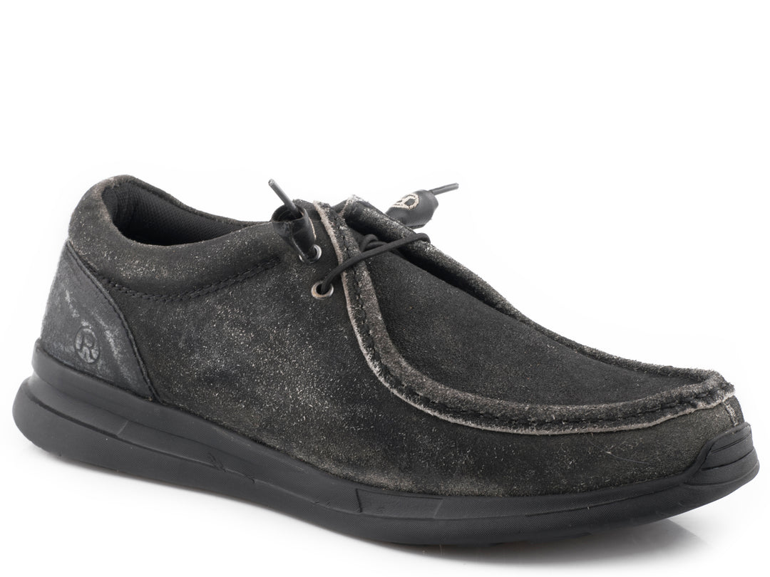 MENS BLACK SUEDE LEATHER UPPER