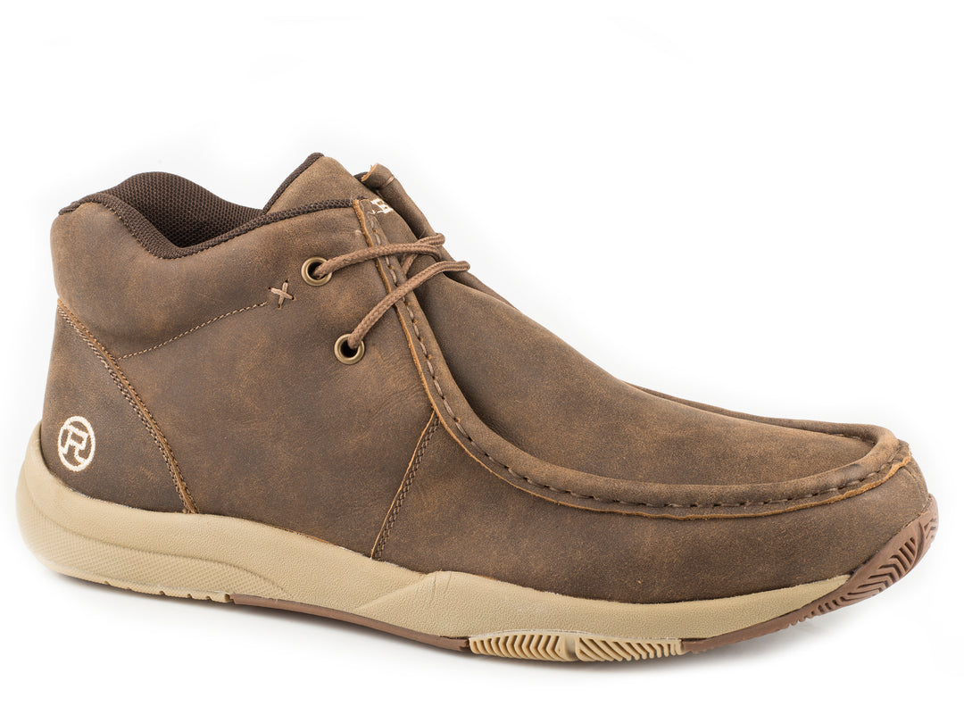 MENS SWIFTER SOLE CHUKKA BROWN VINTAGE LEATHER