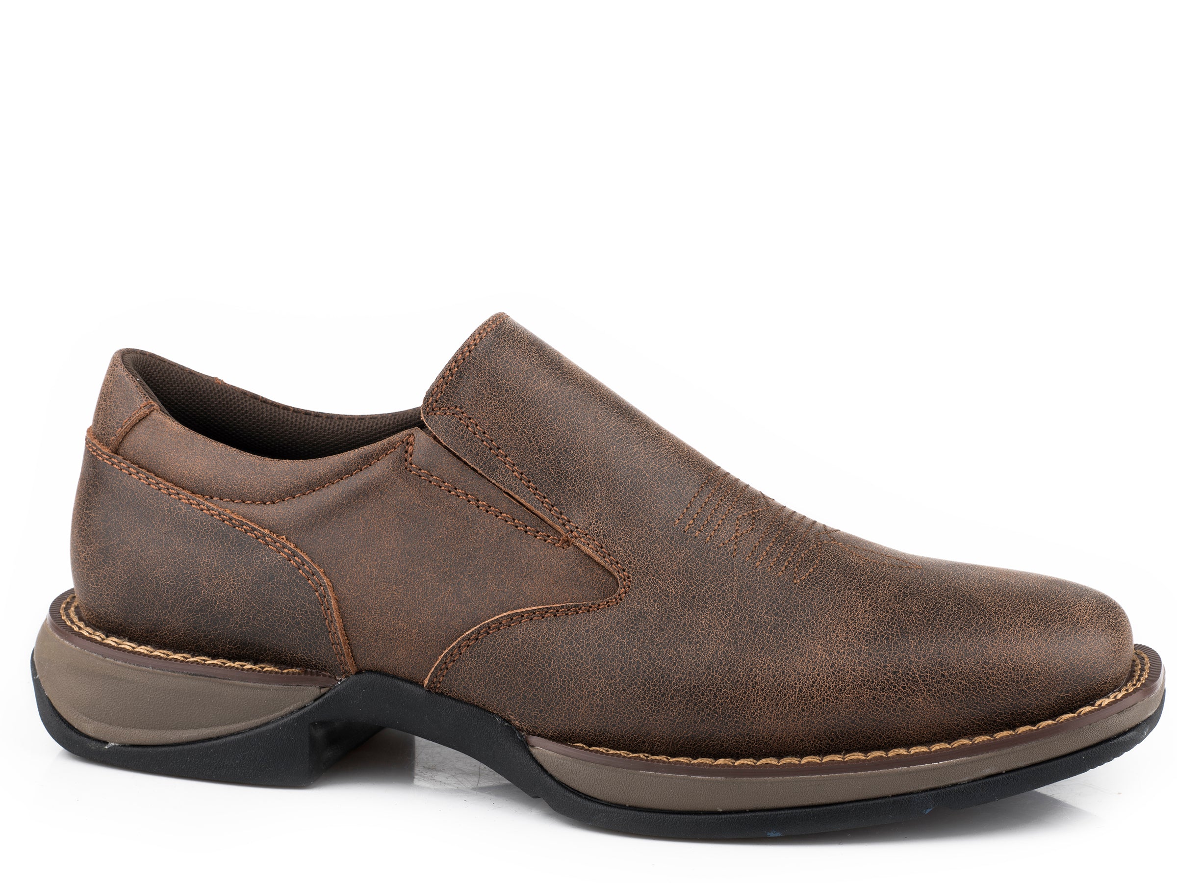 brown men's slip on dress shoes Amazon.com | FRASOICUS Mens Dress Shoes Slip-on Loafers Leather Shoes for Men Brown