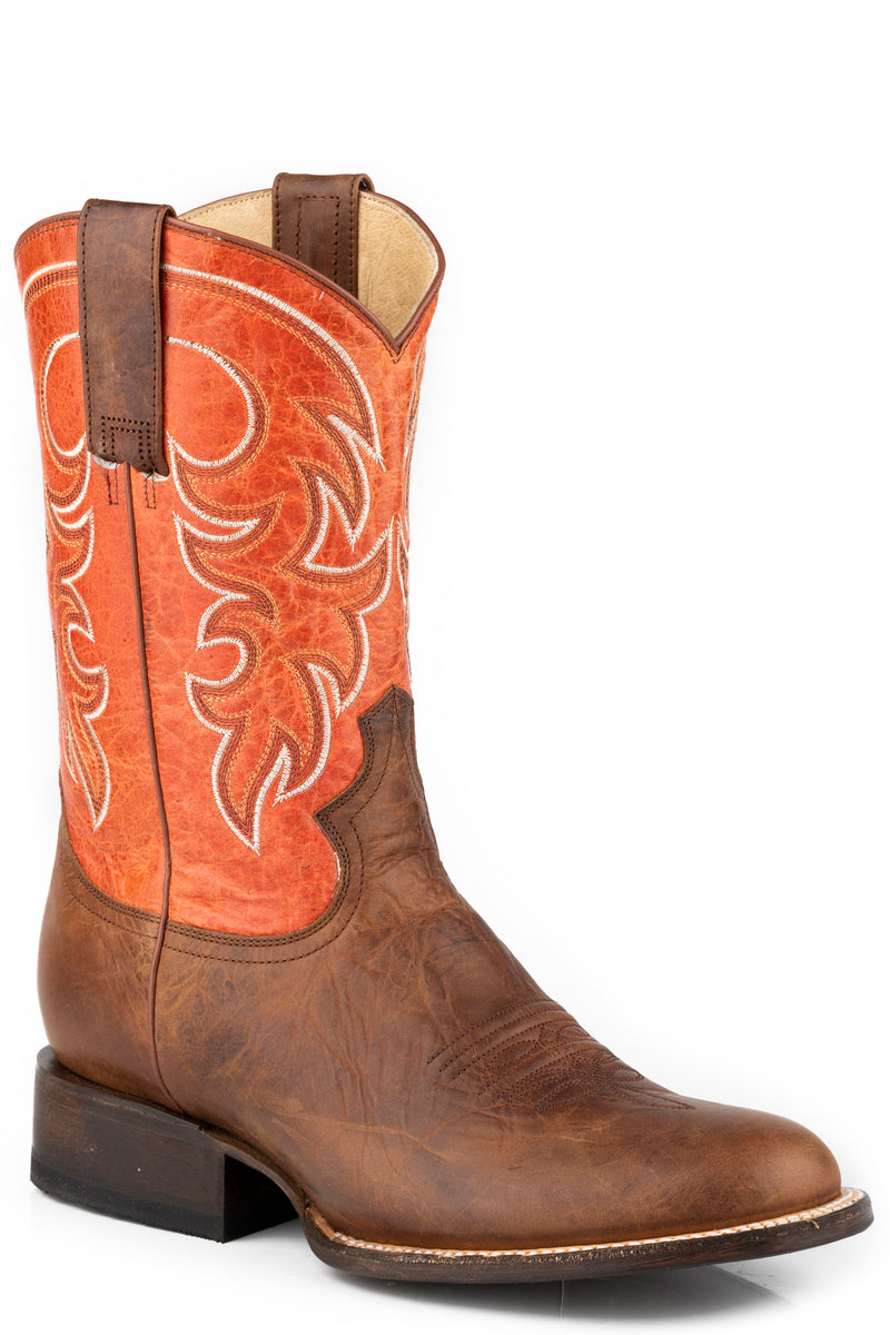 MENS BURNISHED TAN LEATHER VAMP Roper Apparel & Footwear