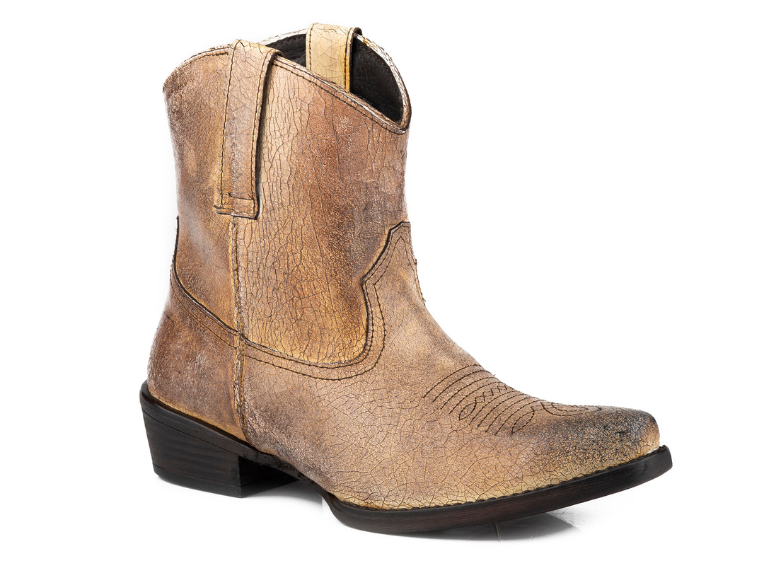 WOMENS TAN VINTAGE SUEDE