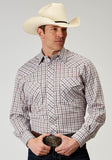 MENS LONG SLEEVE SNAP VINTAGE PLAID WESTERN SHIRT