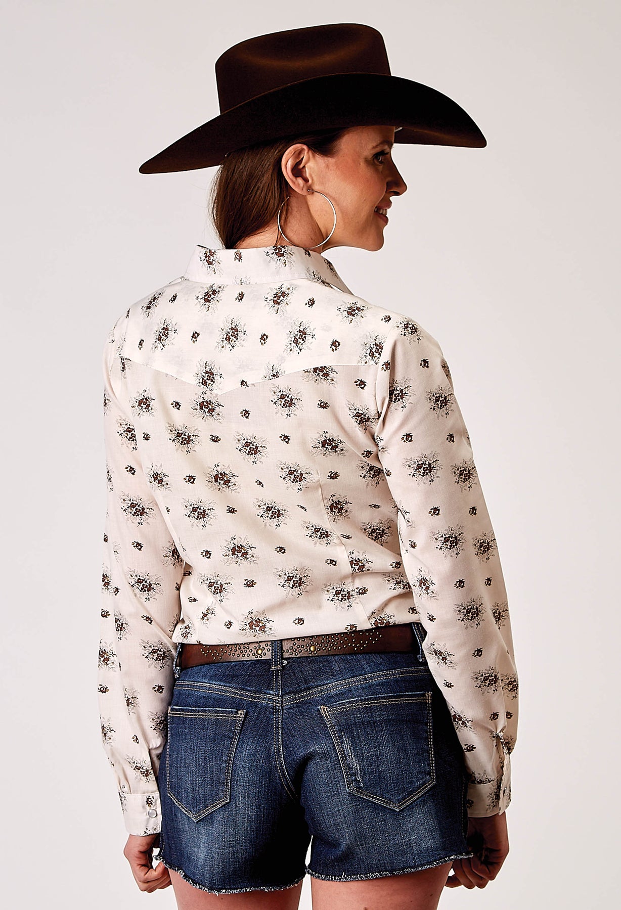 WOMENS LONG SLEEVE SNAP VINTAGE FLORAL WESTERN SHIRT – Roper