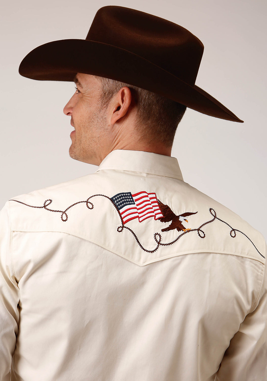 MENS LONG SLEEVE SNAP RETRO SHIRT WESTERN SHIRT