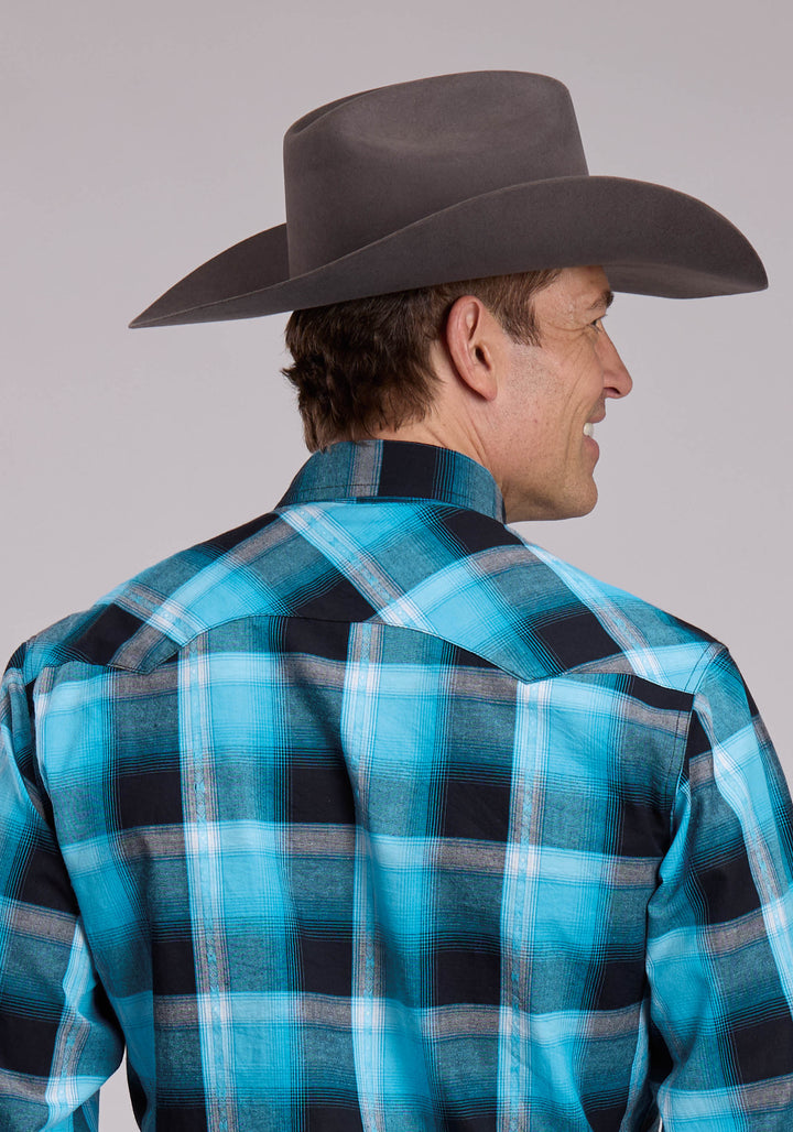 MENS ROPER TRIPLE DIAMOND DOBBY LONG SLEEVE SNAP SHIRT