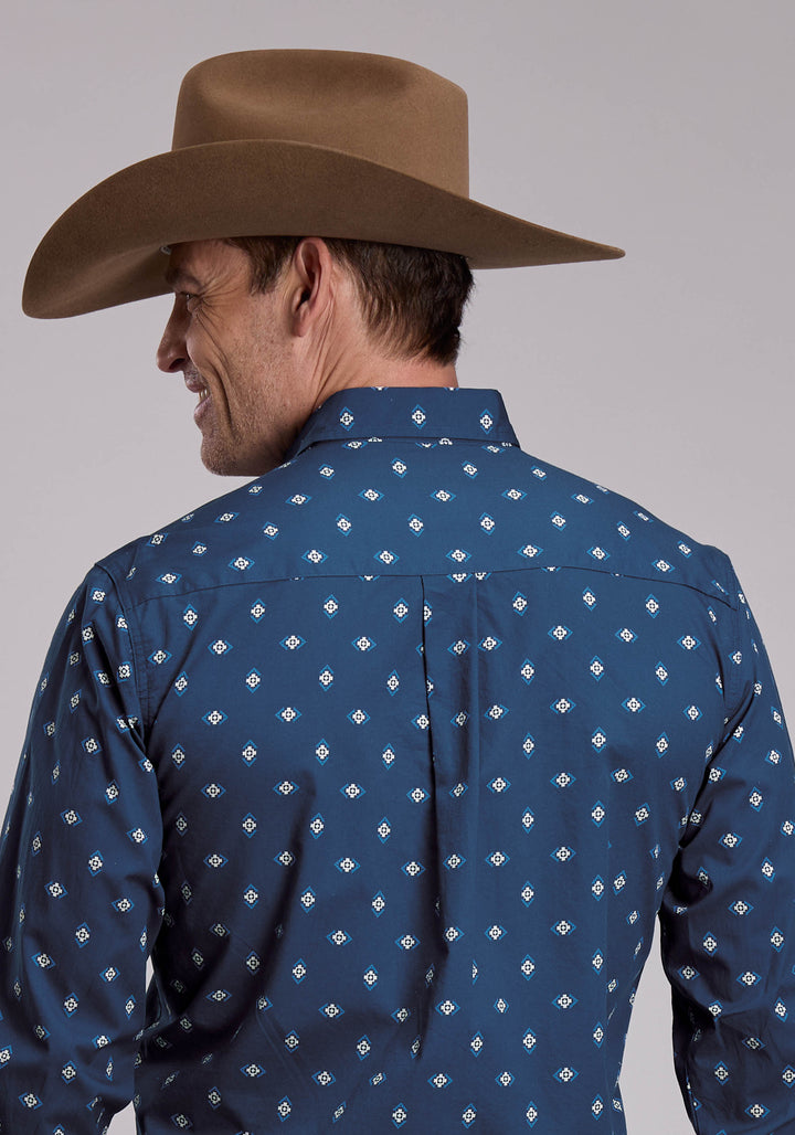 MENS ROPER AZTEC DIAMONDS WESTERN SNAP SHIRT