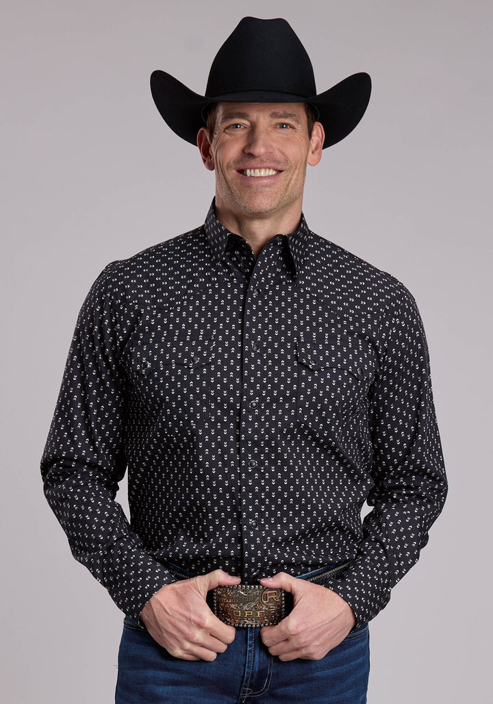 MENS ROPER ARROWS PRINT WESTERN SNAP SHIRT