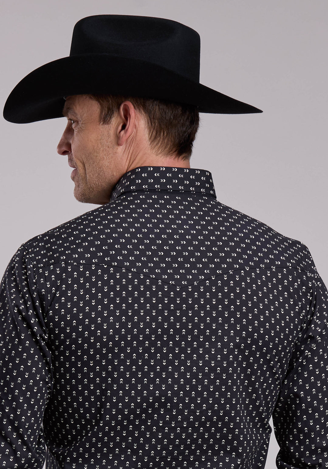 MENS ROPER ARROWS PRINT WESTERN SNAP SHIRT