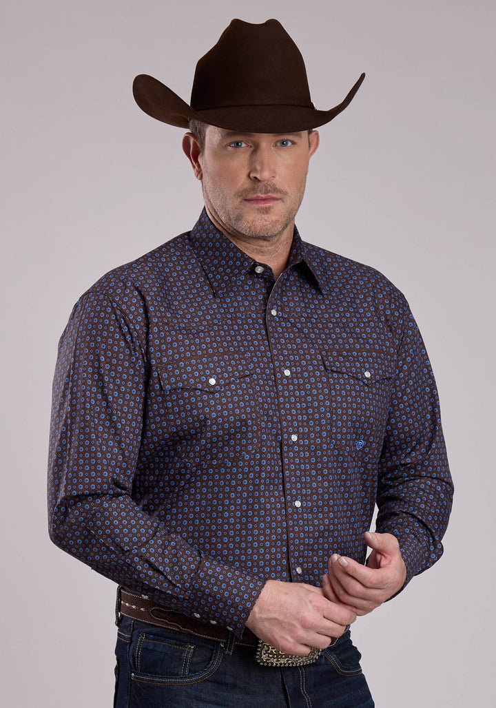 Mens Long Sleeve Snap Winter Foulard Western Shirt – Roper Apparel ...