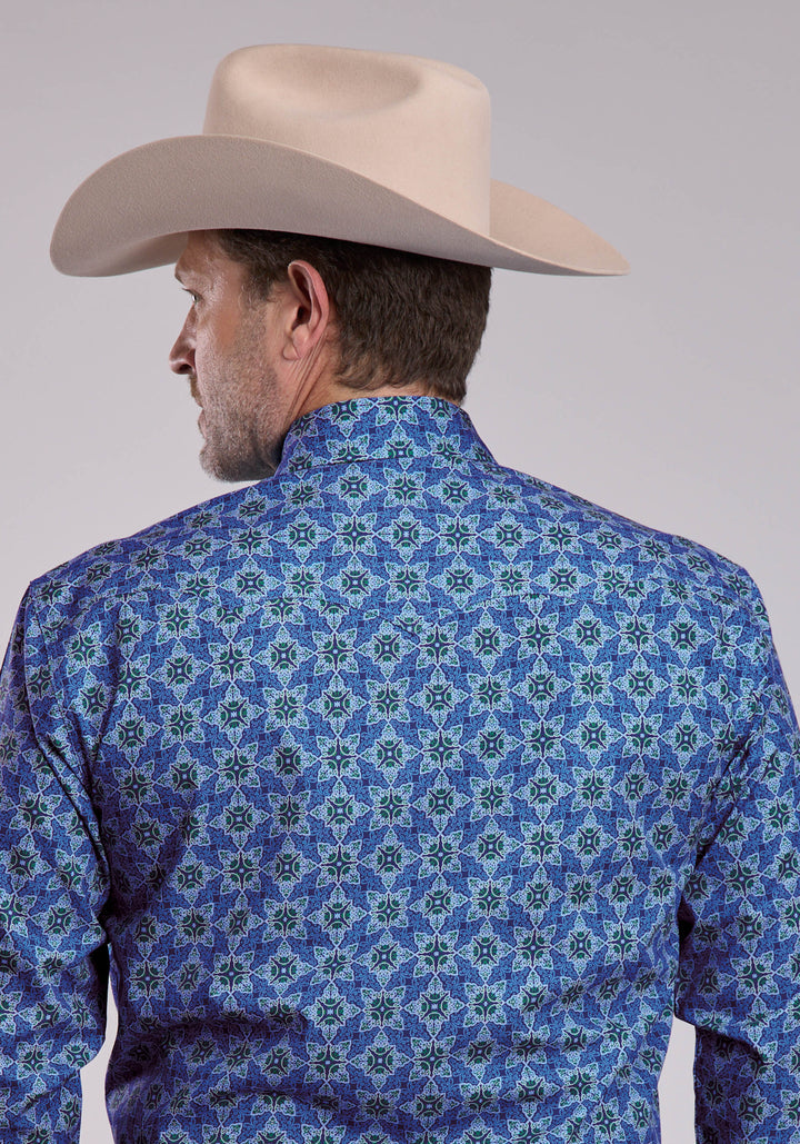 MENS ROPER ORNAMENTAL PAISLEY LONG SLEEVE SNAP SHIRT