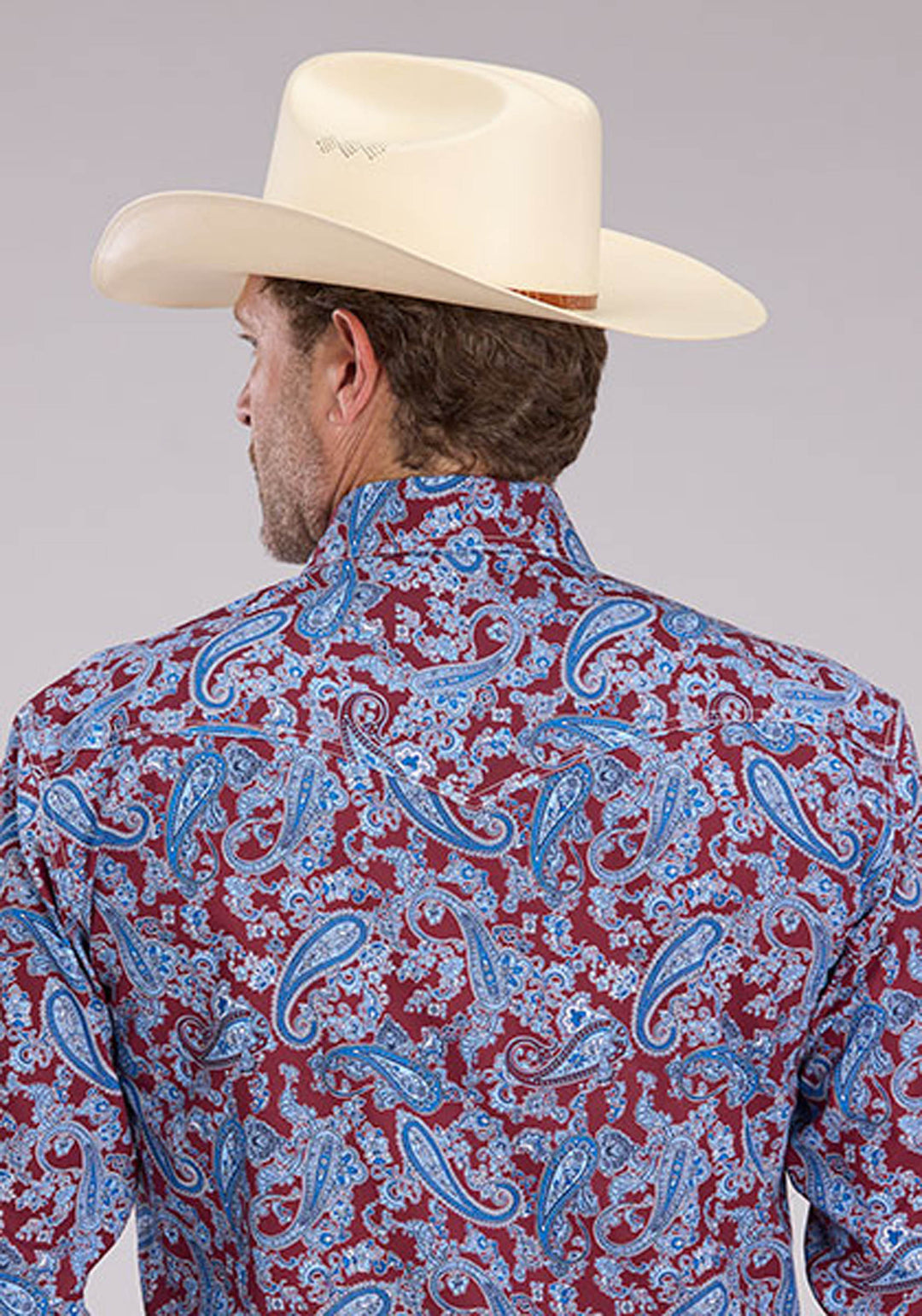 MENS HERITAGE PAISLEY LONG SLEEVE SNAP WESTERN SHIRT