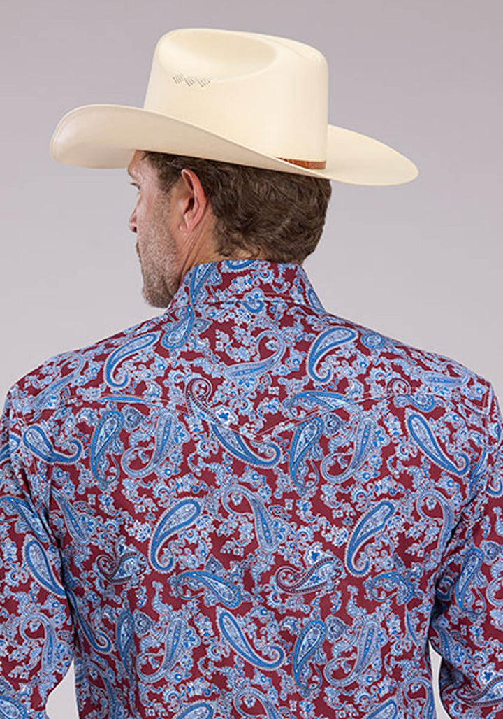 MENS HERITAGE PAISLEY LONG SLEEVE SNAP WESTERN SHIRT