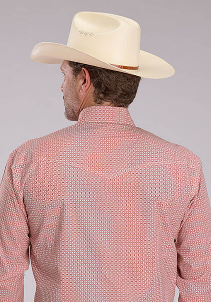MENS LONG SLEEVE SNAP SALTILLO FOULARD WESTERN SHIRT