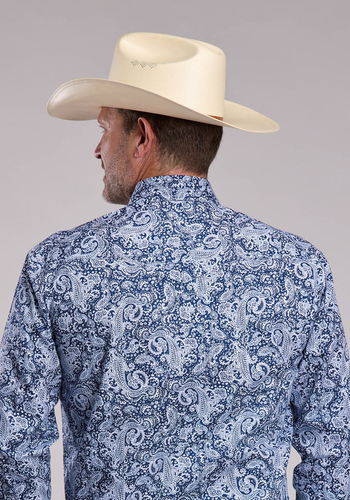 MENS ROPER WINDY PAISLEY LONG SLEEVE SNAP SHIRT