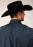MENS LONG SLEEVE BUTTON NEW STAR FOULARD WESTERN SHIRT