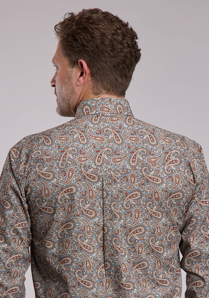 MENS ROPER AMARILLO PAISLEY WESTERN BUTTON UP SHIRT