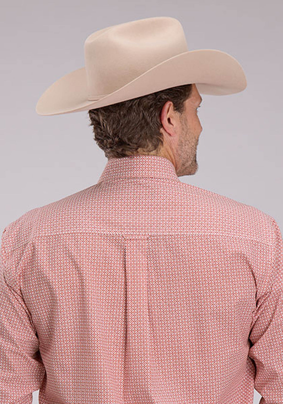 MENS LONG SLEEVE BUTTON SALTILLO FOULARD WESTERN SHIRT