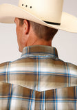 MENS LONG SLEEVE BUTTON COUNTRY ROAD OMBRE WESTERN SHIRT