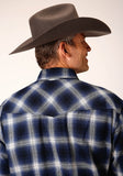 MENS LONG SLEEVE SNAP UNLINED FLANNEL PLAID SHIRT WESTERN SHIRT