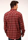 MENS LONG SLEEVE SNAP UNLINED FLANNEL PLAID SHIRT WESTERN SHIRT