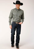 MENS LONG SLEEVE SNAP FOREST FOULARD WESTERN SHIRT TALL FIT