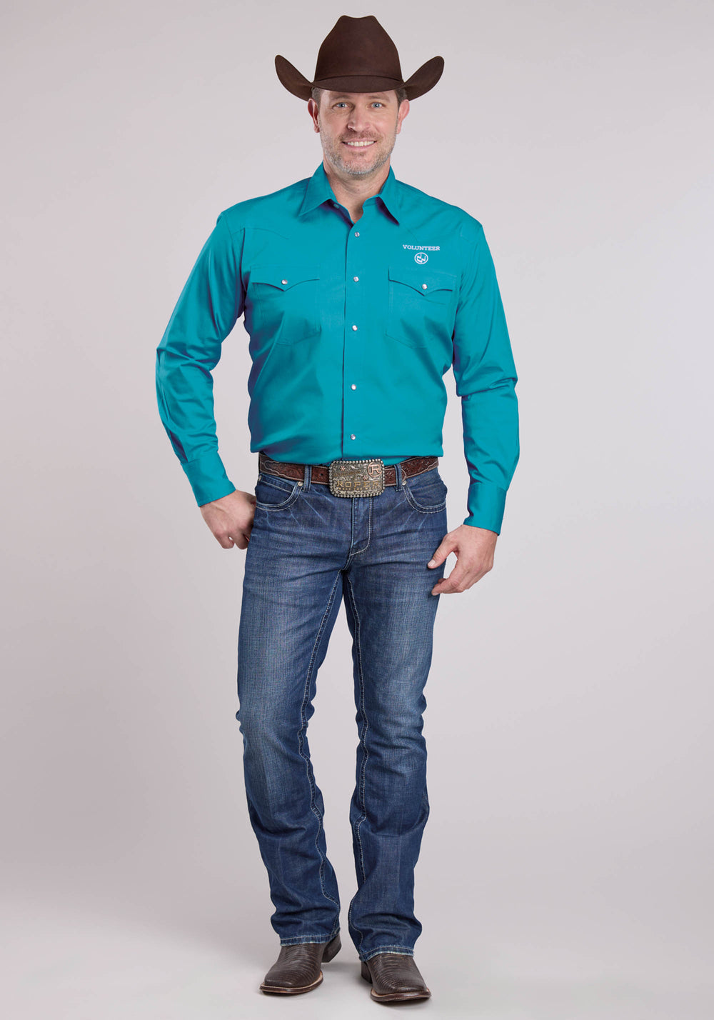 MEN'S LONG SLEEVE SHIRT IN TALL SIZES * SNAP FRONT * 1 POINT BACK YOKE *  1 POINT FRONT YOKES*  2 ONE POINT POCKETS FLAPS * 3 SNAP CUFF* EMBROIDERY DETAIL ON FRONT AND BACK