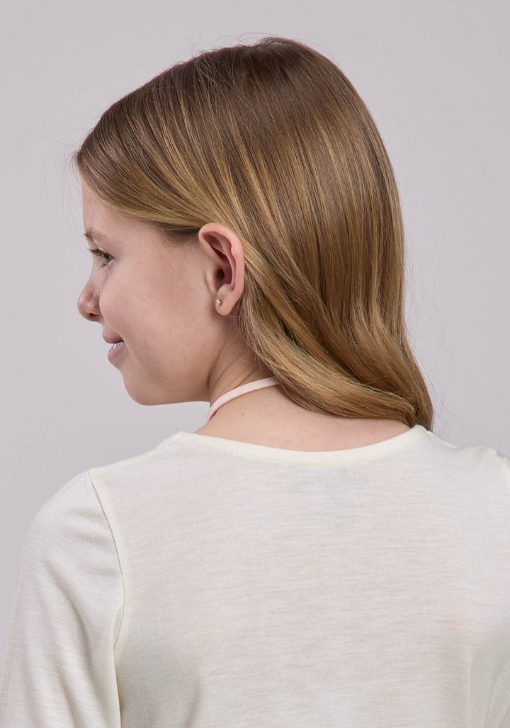 GIRLS LONG SLEEVE PULLOVER POLY RAYON LS JERSEY TEE WESTERN SHIRT