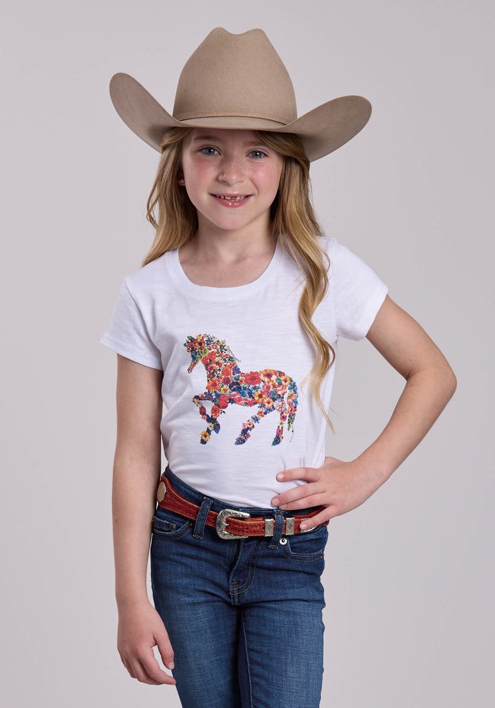 GIRLS ROPER COTTON SLUB JERSEY SHORT SLEEVE SHIRT