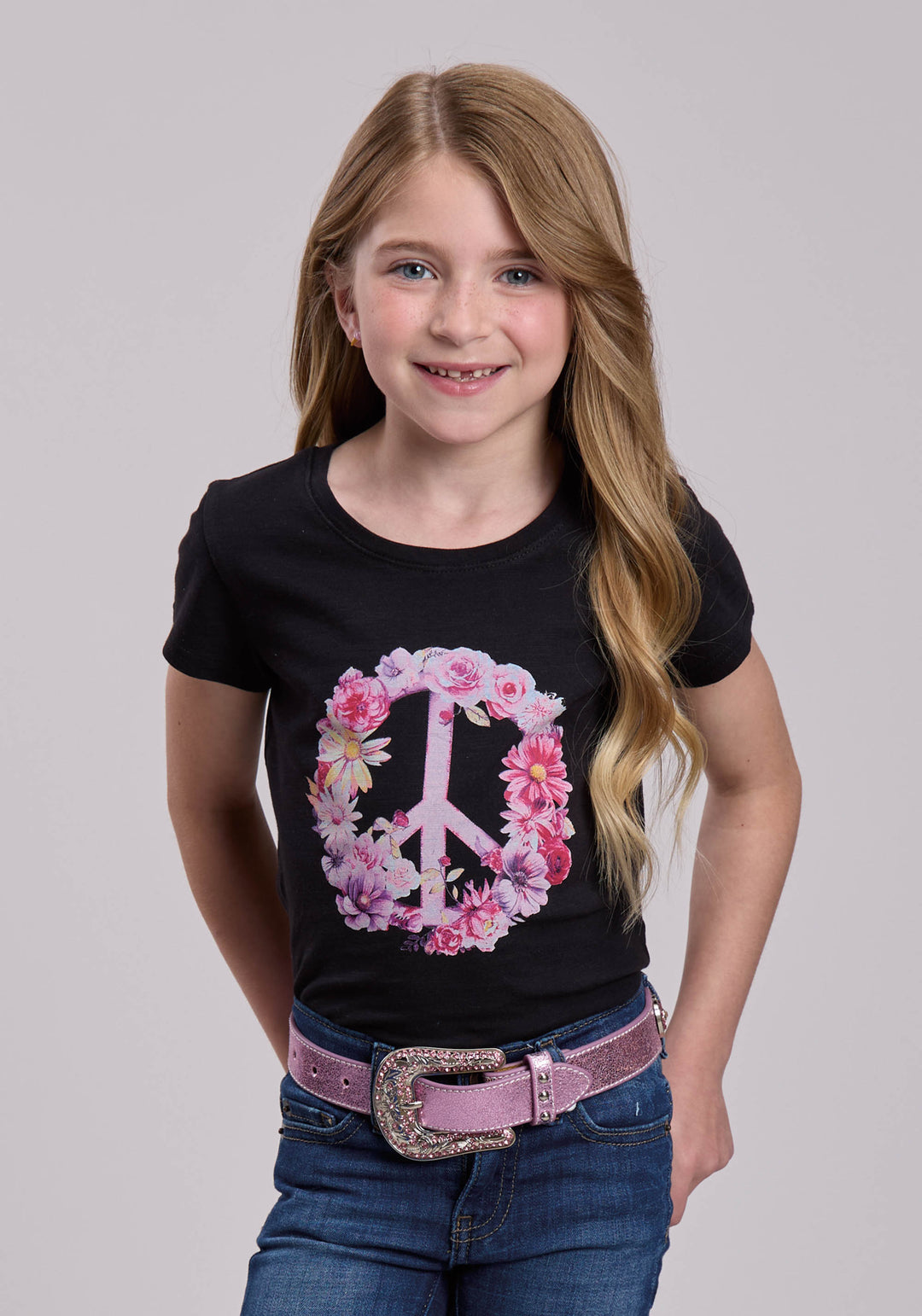 GIRLS ROPER COTTON SLUB JERSEY SHORT SLEEVE SHIRT