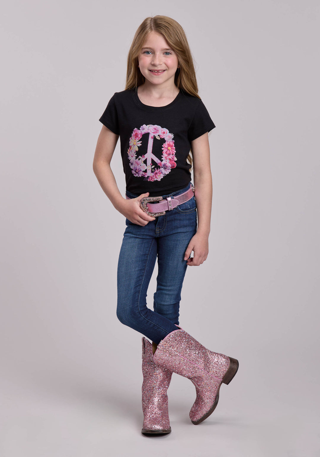 GIRLS ROPER COTTON SLUB JERSEY SHORT SLEEVE SHIRT