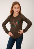 GIRLS LONG SLEEVE KNIT POLY RAYON JERSEY LONG SLEEVE  SHIRTT T-SHIRT