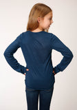 GIRLS LONG SLEEVE KNIT POLY RAYON JERSEY LONG SLEEVE T T-SHIRT