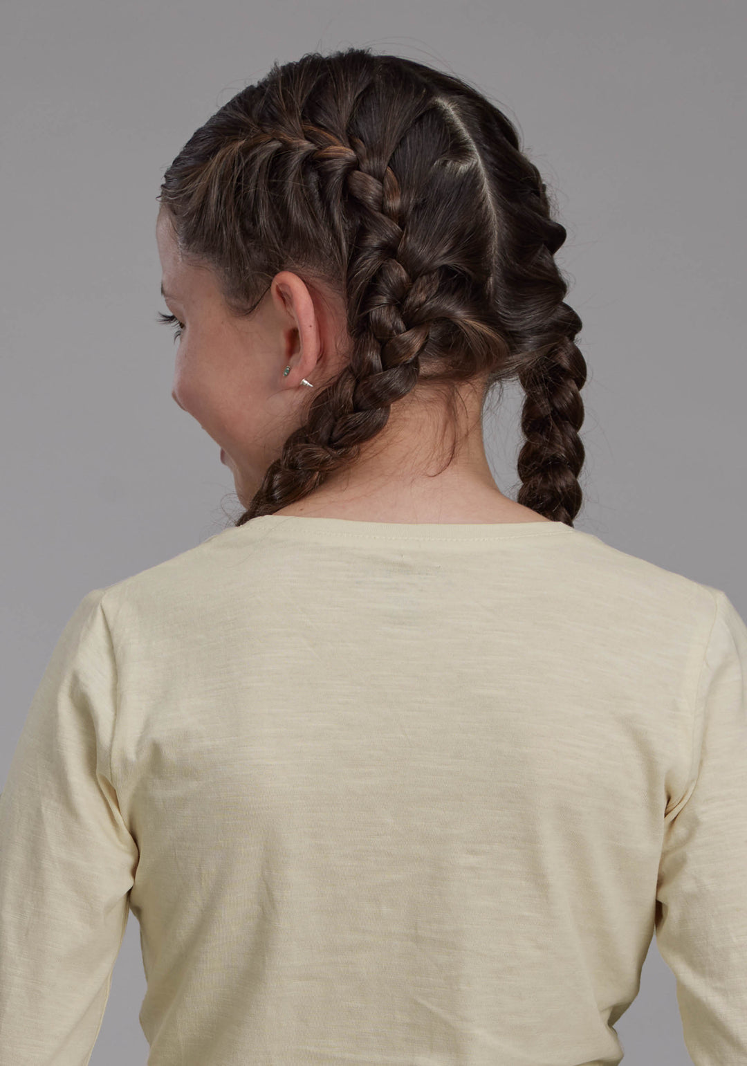 GIRLS COTTON SLUB LONG SLEEVE JERSEY TEE LONG SLEEVE PULLOVER WESTERN SHIRT