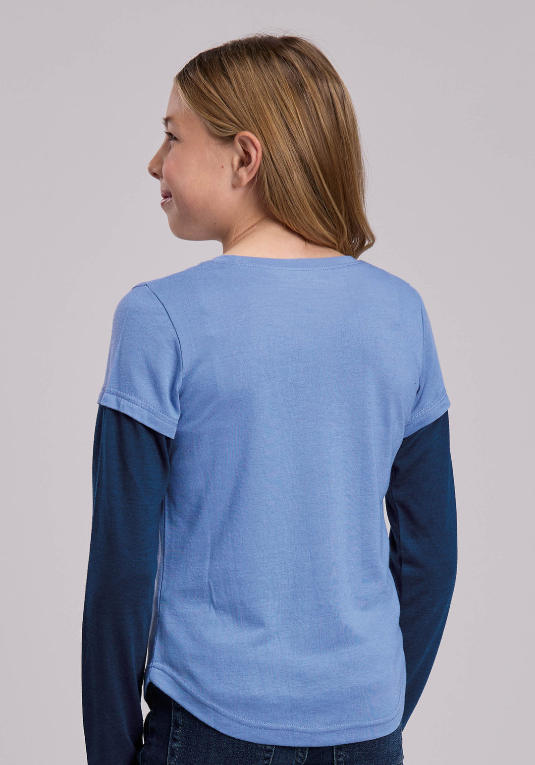GIRLS ROPER POLY RAYON WESTERN TSHIRT