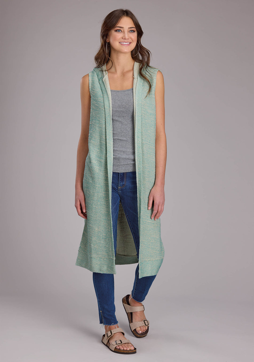 WOMENS SLEEVELESS SWEATER CARDIGAN SWEATER PULLOVER WESTERN SHIRT