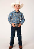 BOYS LONG SLEEVE SNAP AMARILLO PAISLEY WESTERN SHIRT