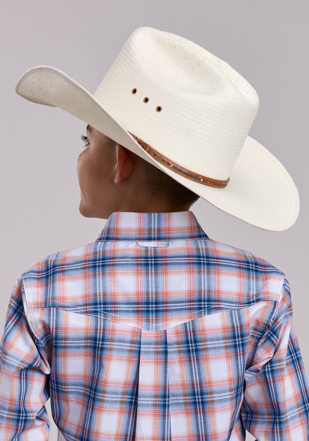 BOYS ROPER BREEZY PLAID LONG SLEEVE BUTTON SHIRT