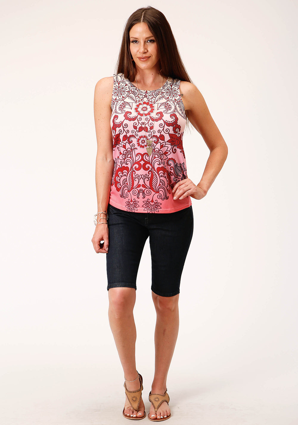 WOMENS SLEEVELESS KNIT SWEATER JERSEY TANK TOP