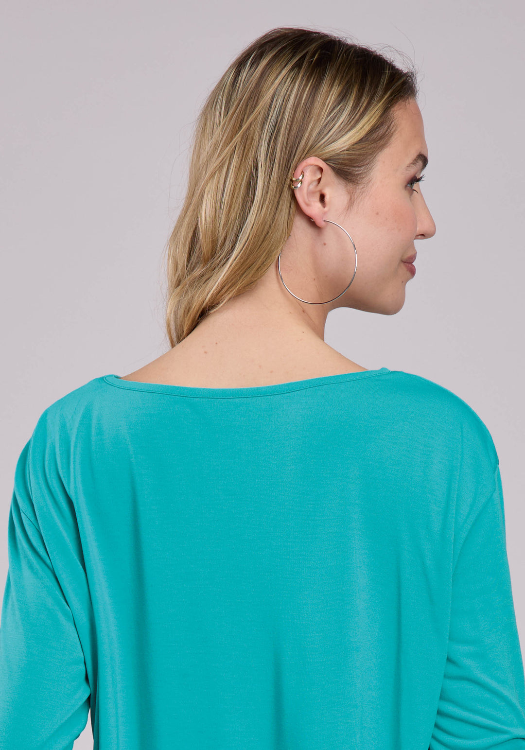 WOMENS LONG SLEEVE PULLOVER POLY RAYON JERSEY TEE WESTERN SHIRT