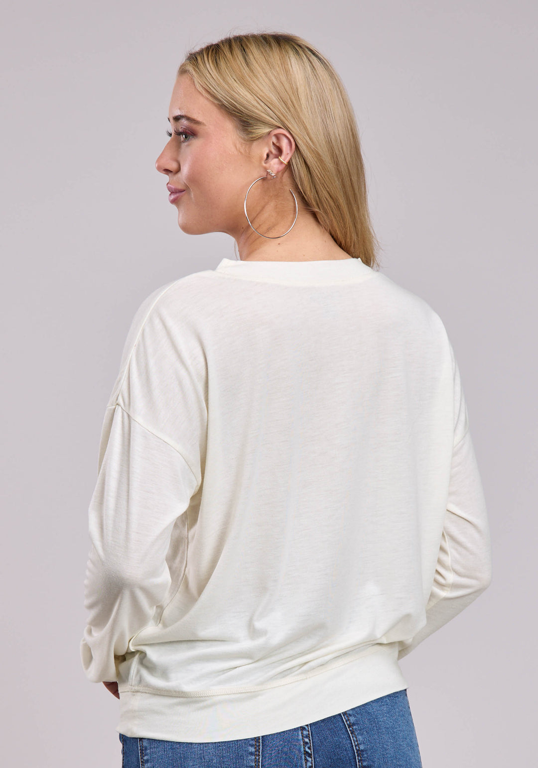 WOMENS LONG SLEEVE PULLOVER POLY RAYON JERSEY TEE WESTERN SHIRT