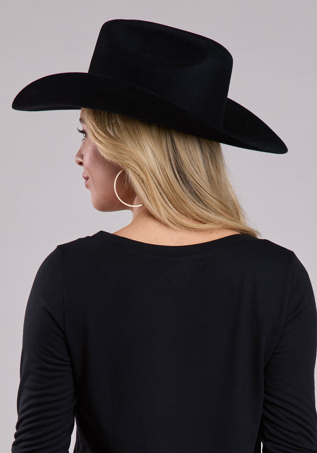 WOMENS LONG SLEEVE PULLOVER POLY RAYON JERSEY TEE WESTERN SHIRT