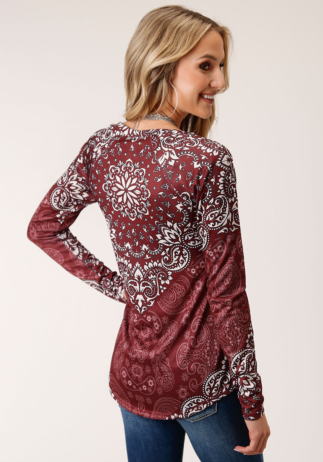 WOMENS LONG SLEEVE KNIT SWEATER KNIT VNECK TOP TOP