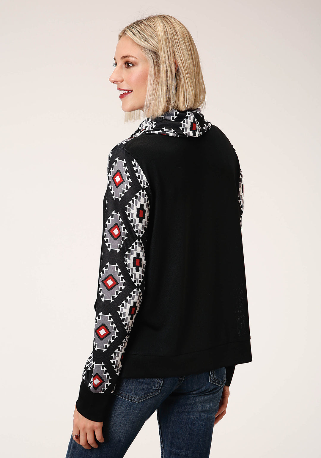 WOMENS LONG SLEEVE KNIT COWL NECK PULLOVER TOP TOP
