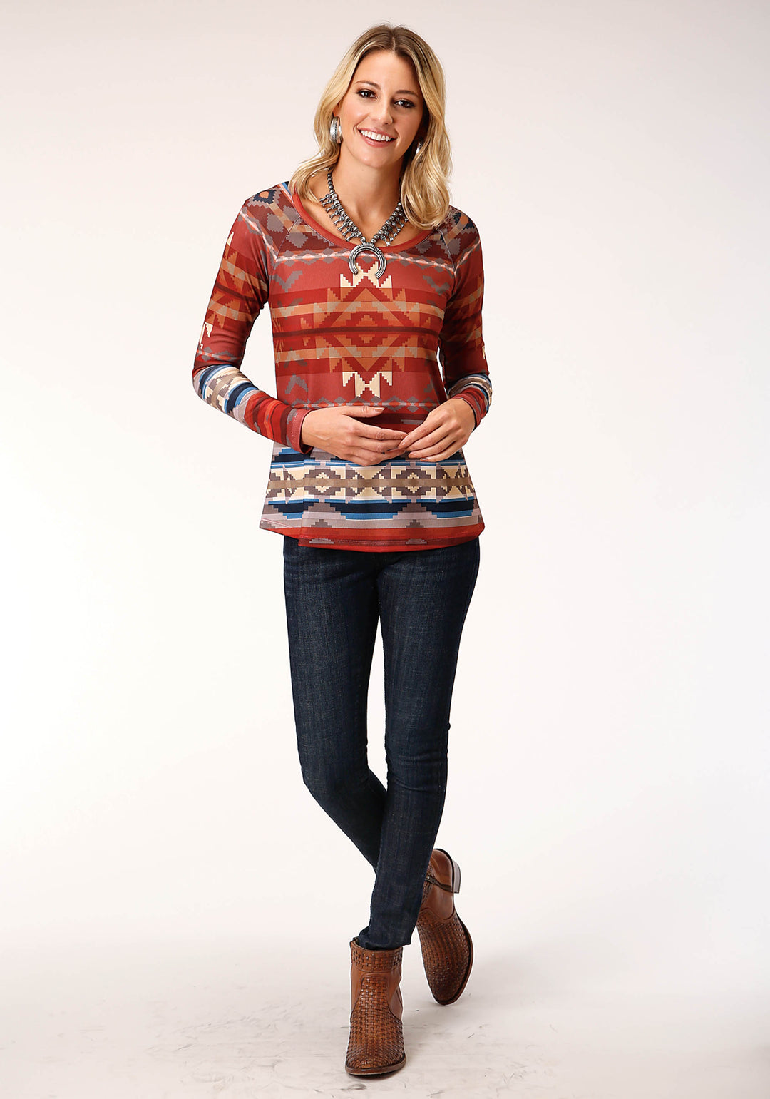 WOMENS LONG SLEEVE KNIT CREAM SWEATER JERSEY SCOOP NECK TOP